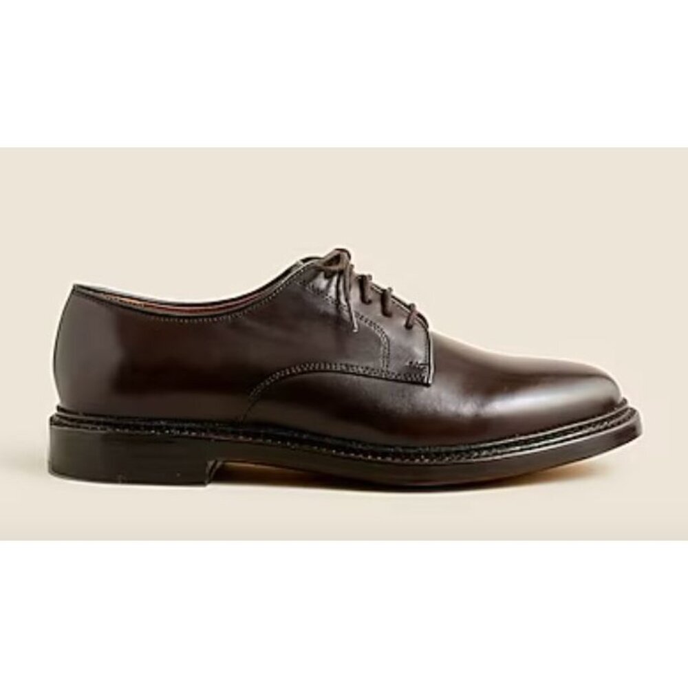 J Crew Ludlow derbys Men's Dress Shoe Leather Dark Brown $248 Size 10 [jb]